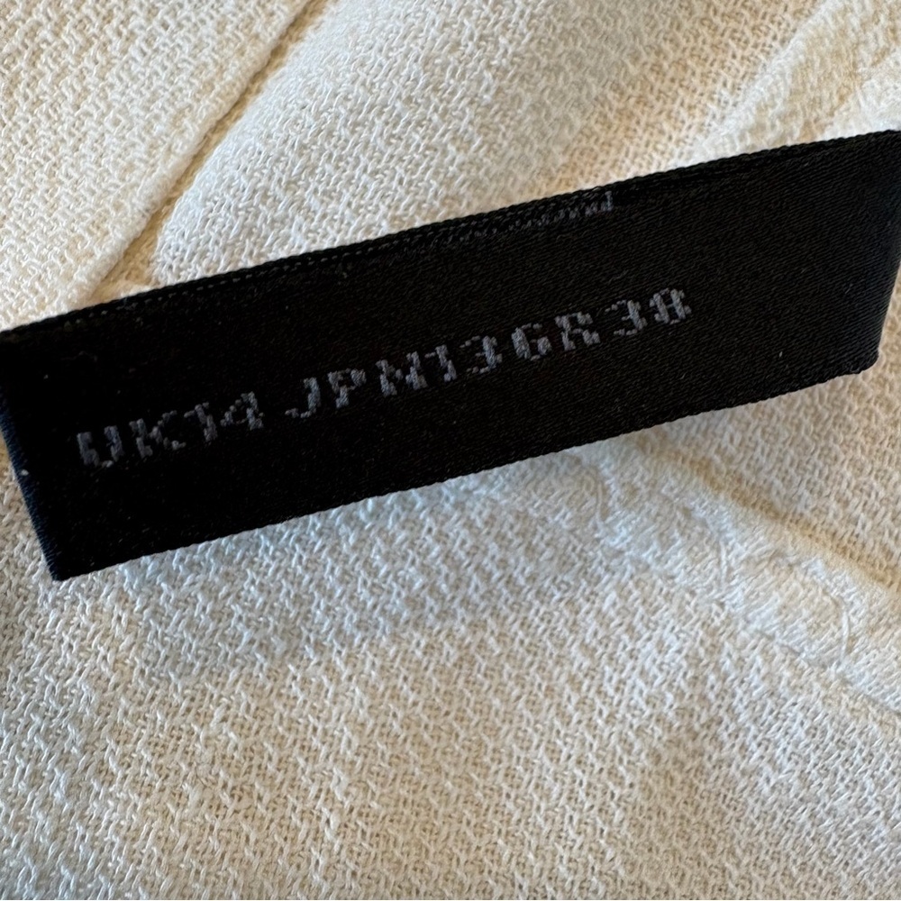 🤍 Donna Karan Collection Linen Blend Button Jacket | Made in Italy | Size US 8 - Picture 12 of 15